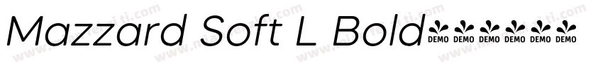 Mazzard Soft L Bold字体转换